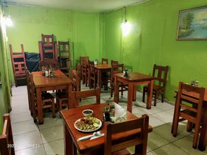 Back dining area (also has upstairs dining area) at Green Vitality in Santiago