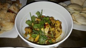 Mushrooms in soya chili sauce at Tam Chau - Nguyen Du in Da Nang