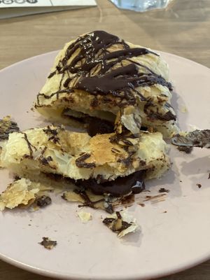 Napolitana/ chocolate croissant  at Bohemian Lane in Bilbao