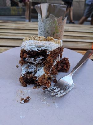 Carrot cake at Bohemian Lane in Bilbao