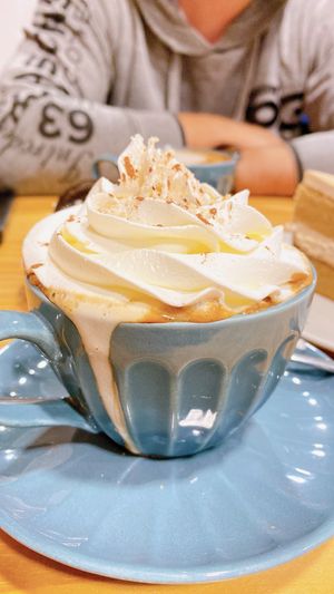 Almond latte  at Bohemian Lane in Bilbao
