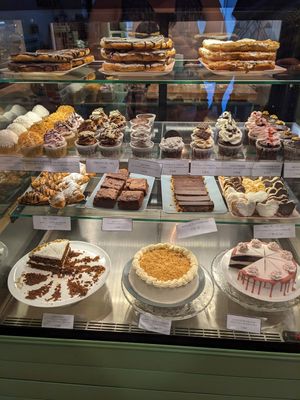 Dessert counter at Bohemian Lane in Bilbao