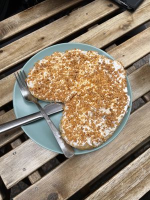 Almond and cream pastry  at Bohemian Lane in Bilbao