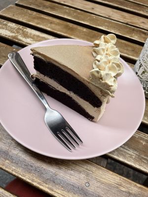 Chocolate and caramel cake  at Bohemian Lane in Bilbao