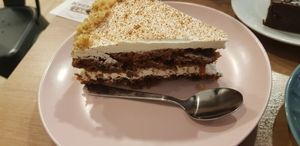 Carrot cake at Bohemian Lane in Bilbao