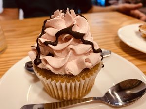 Strawberry cupcake  at Bohemian Lane in Bilbao