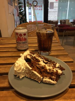Cake and cola at Bohemian Lane in Bilbao
