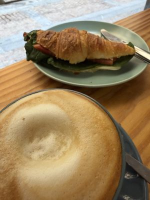 Croissant sandwich   at Bohemian Lane in Bilbao