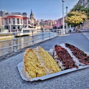 Chocolate and peanut butter cake at Bohemian Lane in Bilbao