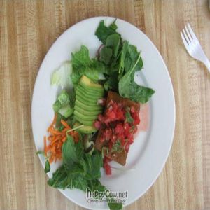 My favorite dish: a tres amigo pie and side salad at Beehive Cafe & Juice Bar in South Miami