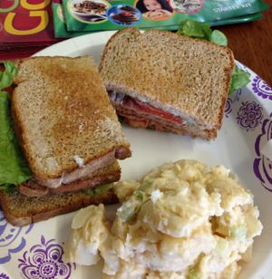 Amazing Sandwich and Potato Salad at Just 4 U Vegan Market in Fitzgerald