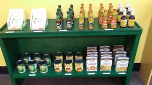 GEORGIA LOCATION: Market Items at Just 4 U Vegan Market in Fitzgerald