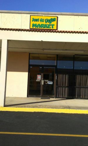 GEORGIA LOCATION: Storefront at Just 4 U Vegan Market in Fitzgerald