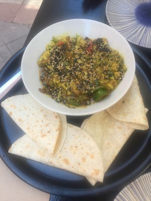 Fajitas at El Oju in Granada