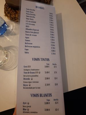 Las bebidas 3/3 at El Oju in Granada