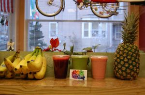 Drink Lineup at Smooth Juices in Easton