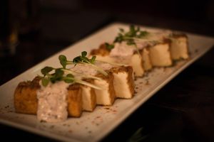 Fried Tofu with Tartar Sauce  at Hang Out in Tokyo