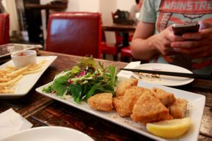 deep fried soy at Hang Out in Tokyo