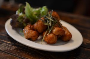 Wasabi soy-chicken at Hang Out in Tokyo