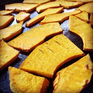 Oven roasted pumpkin. at Savvy Organic Pizza and Ice Cream in Belgrave