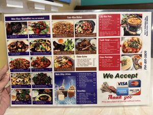 Specialty and Rice Menu  at Bo De in Garden Grove