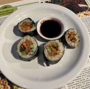 kimbap  at Cafe Averechts in Utrecht
