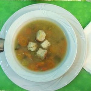 vegetable soup at Welcome Bistrot in Trieste