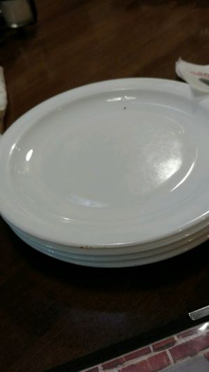 dirty dishes on table to use for appetizers. at Buddy's Pizzeria in Novi