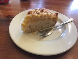 Vegan apple cake at Naturally Fiordland in Te Anau