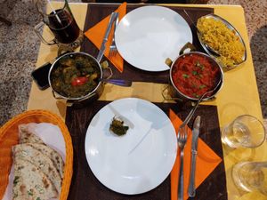 The food at Maharaja Palace Indian Tandoori Restaurant in Gran Canaria