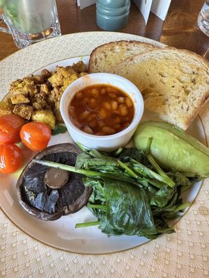 Vegan garden breakfast   at The Cosy Club in Leicester
