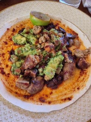 The Mexican brunch now has sausage instead of tofu but it's still nice at The Cosy Club in Leicester