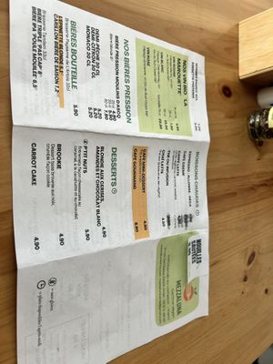 Menu verso juin 2024  at Mezzaluna in Saint-laurent-blangy