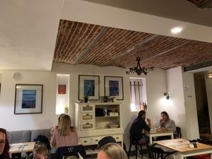 Downstairs at Mezzaluna in Saint-laurent-blangy