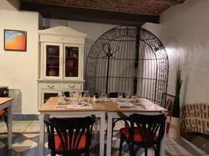 Downstairs at Mezzaluna in Saint-laurent-blangy