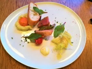 appetizer of  5,000 yen course at 8ablish Cafe in Tokyo