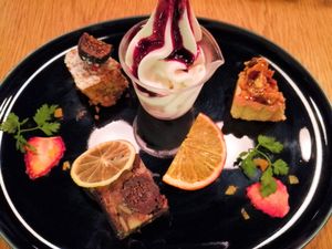dessert of 5,000 yen course at 8ablish Cafe in Tokyo