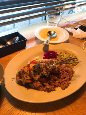 Souvlaki at 8ablish Cafe in Tokyo