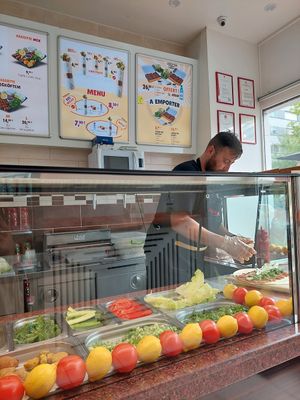 Preparing my cigköftem at Cigköftem in Strasbourg