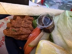 small plate  at Cigköftem in Strasbourg