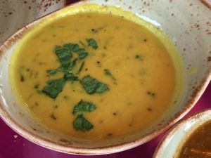 yellow daal at New India Cuisine in Austin