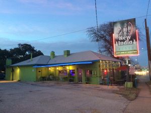 seating inside or out at New India Cuisine in Austin