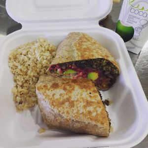 Mental lentil wrap at Choices Cafe in Coral Gables