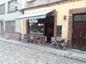 How it looks from the street at Restauracja Ciasna in Torun