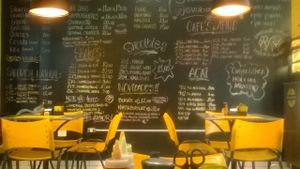 inside at Vaca Louca Cafe in Maringa