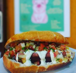 Choripan at Vaca Louca Cafe in Maringa