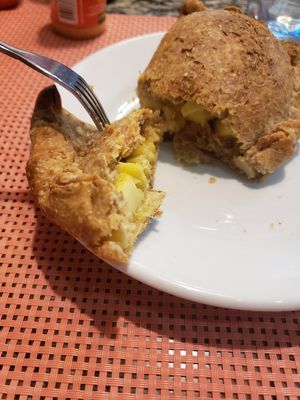 Empanada vegano de palmito at Vaca Louca Cafe in Maringa