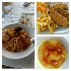 Fabada, cachopo y arroz con leche at Casa Chema in Oviedo