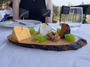 Vegan cheese platter  at Casa Chema in Oviedo
