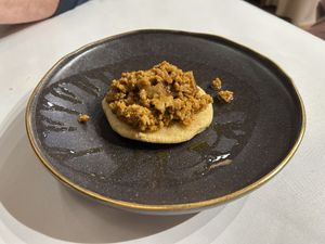 Torto de maiz con picadillo   at Casa Chema in Oviedo